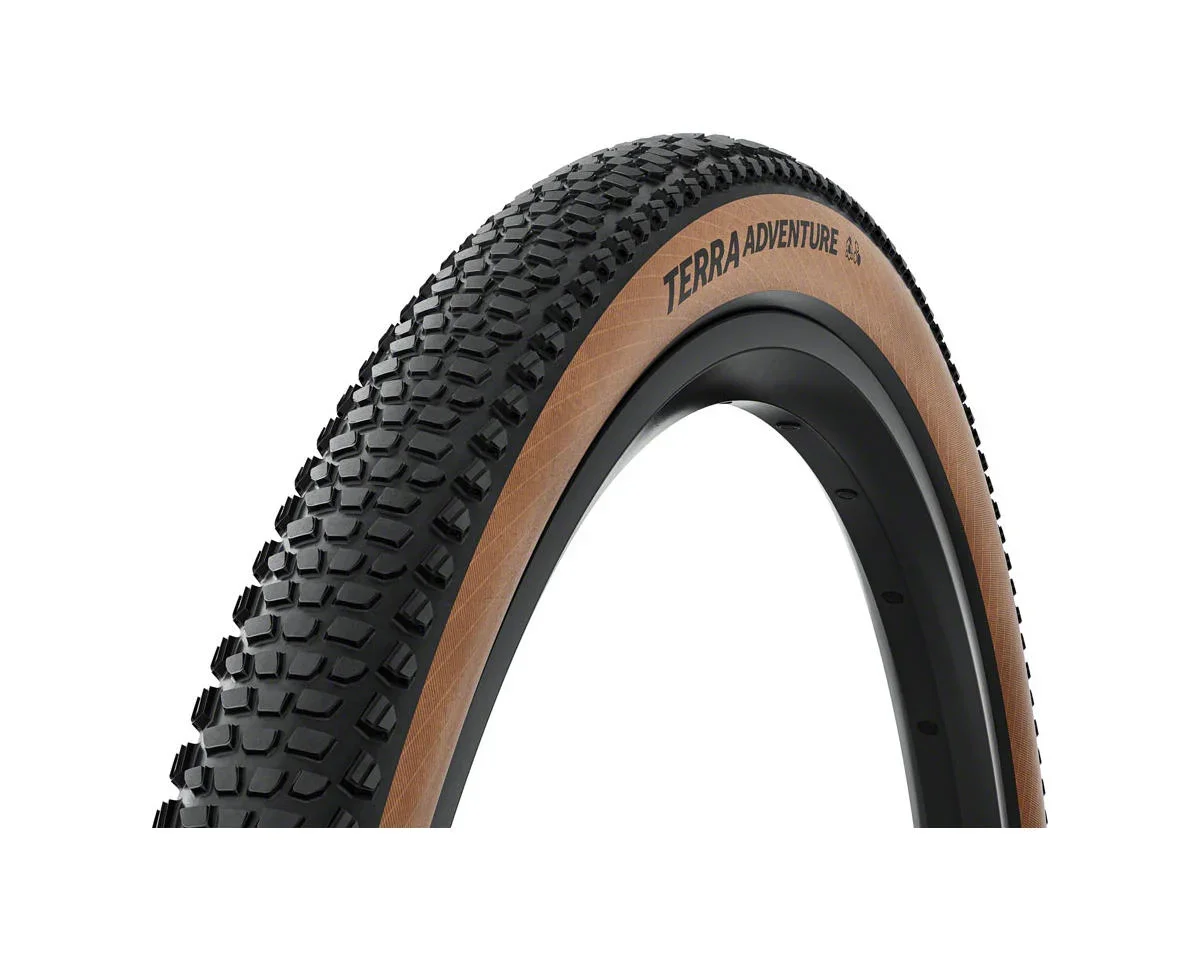 Continental Terra Adventure Tubeless Gravel Tire (700c) (50mm) (Black/Transparent)